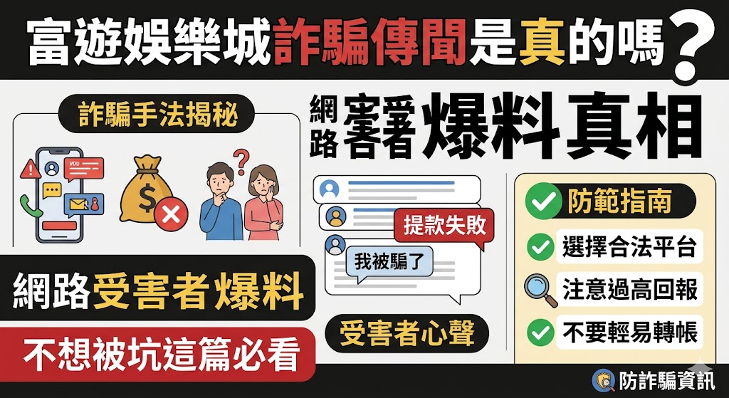 富遊娛樂城詐騙傳聞是真的嗎？網路受害者爆料真相，不想被坑這篇必看